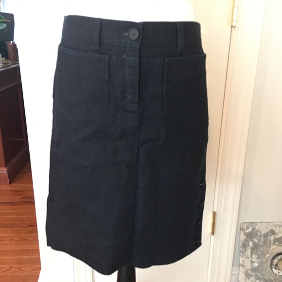 Theory dark wash denim jean mini skirt - Picture 12 of 13